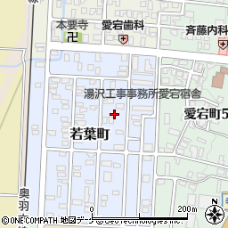 秋田県湯沢市若葉町6周辺の地図