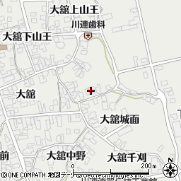 秋田県湯沢市川連町大舘下山王33周辺の地図