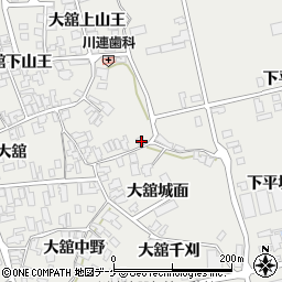 秋田県湯沢市川連町大舘下山王32周辺の地図