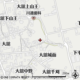 秋田県湯沢市川連町大舘下山王32-3周辺の地図