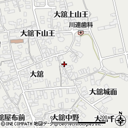 秋田県湯沢市川連町大舘下山王38-2周辺の地図