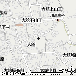 秋田県湯沢市川連町大舘下山王41周辺の地図