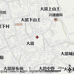 阿部正助商店大舘工場周辺の地図