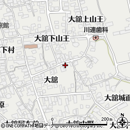 秋田県湯沢市川連町大舘下山王40周辺の地図