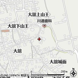 秋田県湯沢市川連町大舘下山王30-3周辺の地図