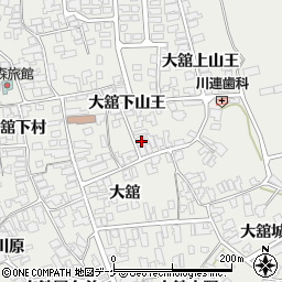 秋田県湯沢市川連町大舘下山王56周辺の地図