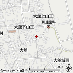 秋田県湯沢市川連町大舘下山王27周辺の地図