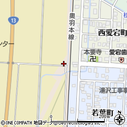 秋田県湯沢市関口中在家周辺の地図