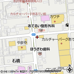 西松屋カルチャーパークあてるい水沢店周辺の地図