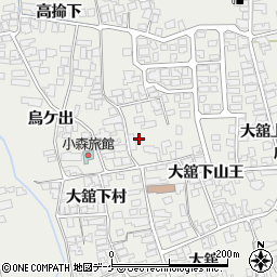 秋田県湯沢市川連町大舘下山王137周辺の地図