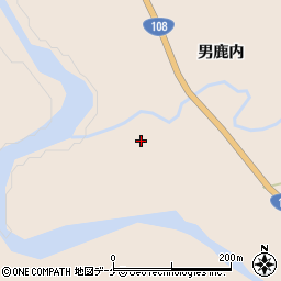 秋田県由利本荘市鳥海町小川鍋清水周辺の地図