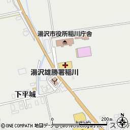 コメリハード＆グリーン稲川店周辺の地図