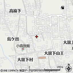 秋田県湯沢市川連町大舘下山王120周辺の地図