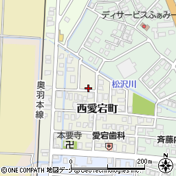 秋田県湯沢市西愛宕町周辺の地図