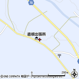 秋田県由利本荘市鳥海町中直根川端周辺の地図