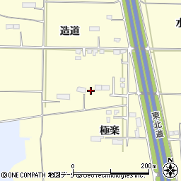 岩手県奥州市水沢造道97周辺の地図