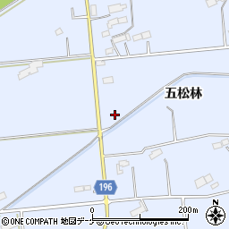 胆沢金ケ崎線周辺の地図
