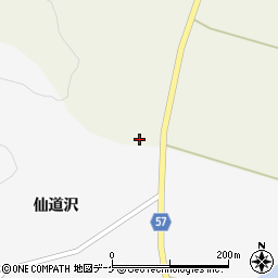 秋田県雄勝郡羽後町中仙道南61周辺の地図
