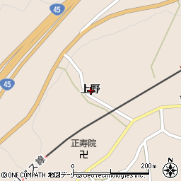 岩手県大船渡市三陸町吉浜上野周辺の地図