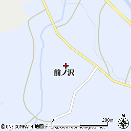 秋田県由利本荘市鳥海町中直根前ノ沢周辺の地図