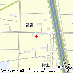 岩手県奥州市水沢造道37-2周辺の地図