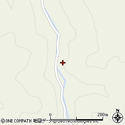 秋田県雄勝郡羽後町飯沢瓜平周辺の地図