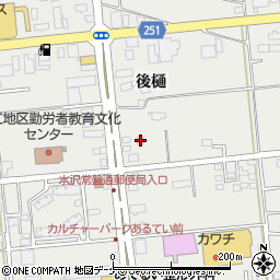 岩手県奥州市水沢佐倉河後樋107-2周辺の地図