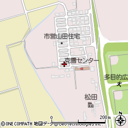秋田県湯沢市山田福島尻周辺の地図