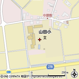 秋田県湯沢市山田土生原周辺の地図