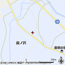 秋田県由利本荘市鳥海町中直根小沢周辺の地図