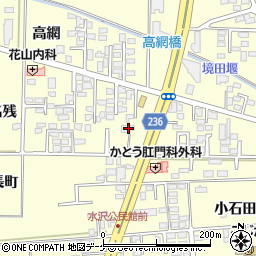 岩手県奥州市水沢名残75周辺の地図