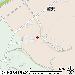 岩手県奥州市江刺田原蟹沢186-2周辺の地図