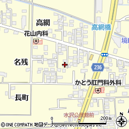 岩手県奥州市水沢名残34-5周辺の地図