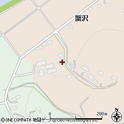 岩手県奥州市江刺田原蟹沢206周辺の地図