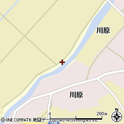 秋田県湯沢市松岡（川原田）周辺の地図