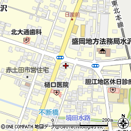 マルネン株式会社東日本事業本部グッドハート水沢ＳＳ周辺の地図