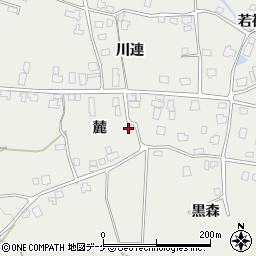 秋田県湯沢市川連町（麓）周辺の地図