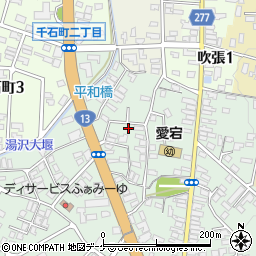 秋田県湯沢市愛宕町2丁目周辺の地図
