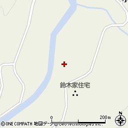 秋田県雄勝郡羽後町中飯沢周辺の地図