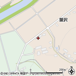 岩手県奥州市江刺田原蟹沢175周辺の地図