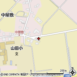 羽後山田郵便局 ＡＴＭ周辺の地図