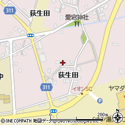 秋田県湯沢市山田荻生田34周辺の地図