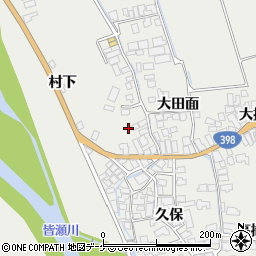 秋田県湯沢市川連町村下23周辺の地図