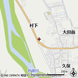 秋田県湯沢市川連町村下65周辺の地図