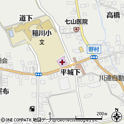 湯沢市稲川カルチャーセンター周辺の地図