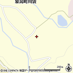 秋田県にかほ市象潟町川袋（滝ノ下）周辺の地図