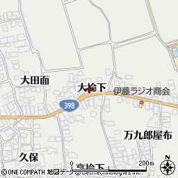 秋田県湯沢市川連町大掵下81周辺の地図