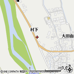 秋田県湯沢市川連町村下64周辺の地図