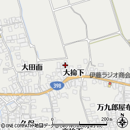 秋田県湯沢市川連町大掵下104周辺の地図