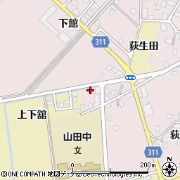 秋田県湯沢市山田下館69周辺の地図